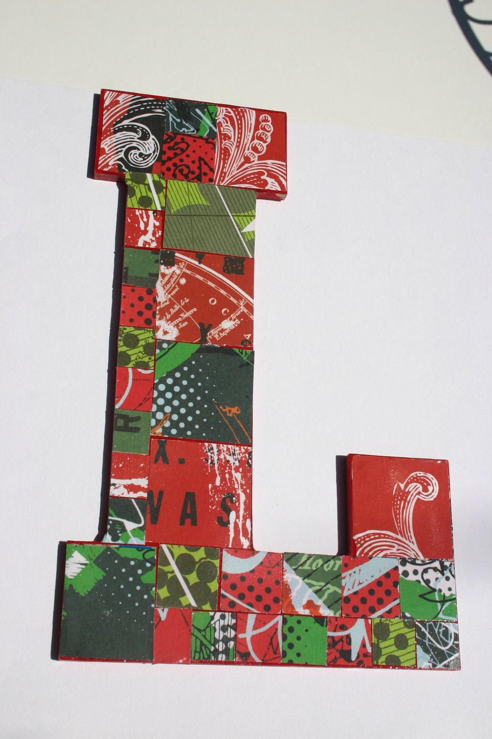 Nursery Letter, Decoupage Letter, Alphabet Letter, Wood Letter, Wall Letter, Letter for Nursery