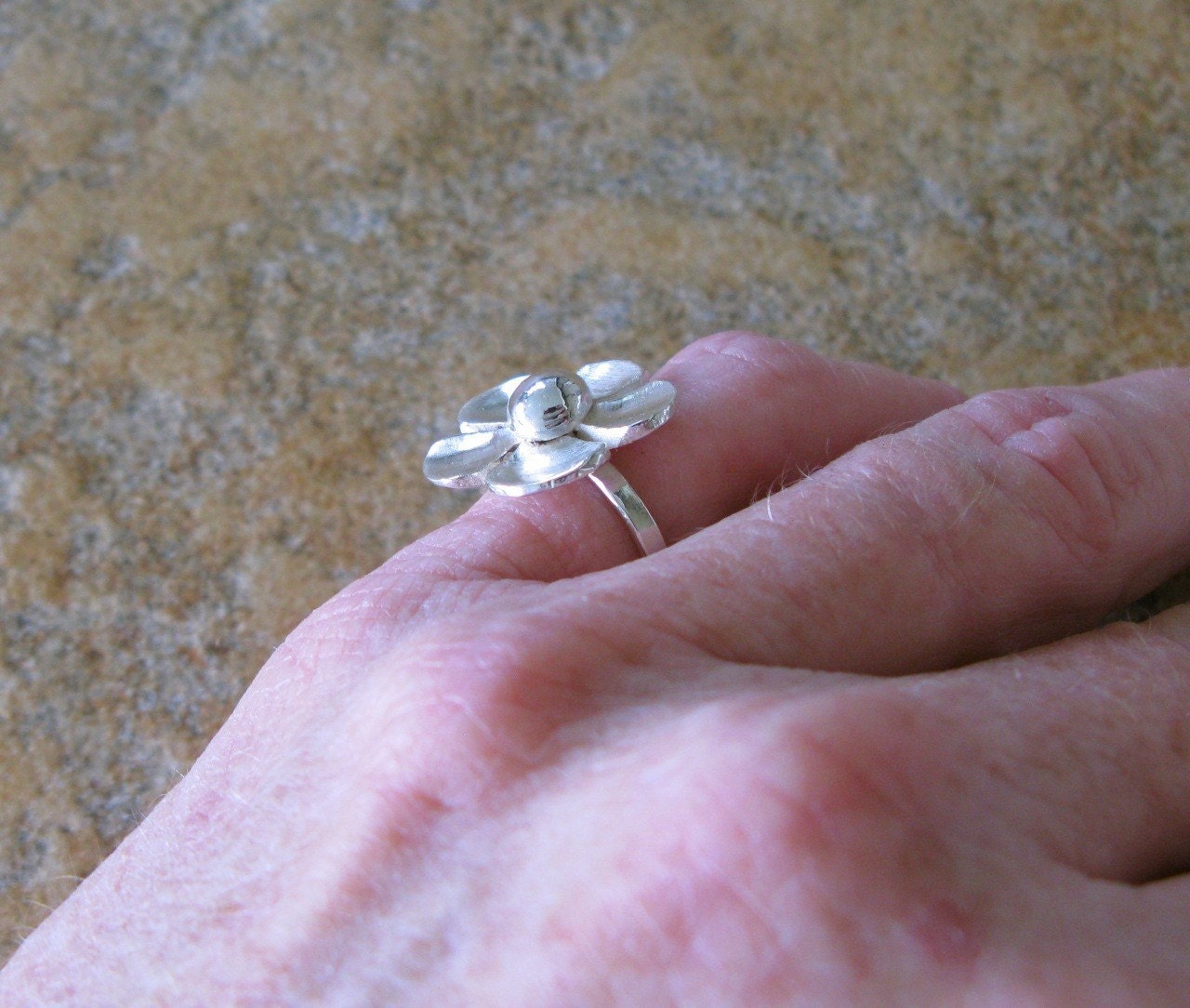 Reduced Price - Flower Power Ring - US size 6