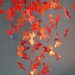 Shimmery Red/Gold KOI FISH Paper Mobile - LARGE