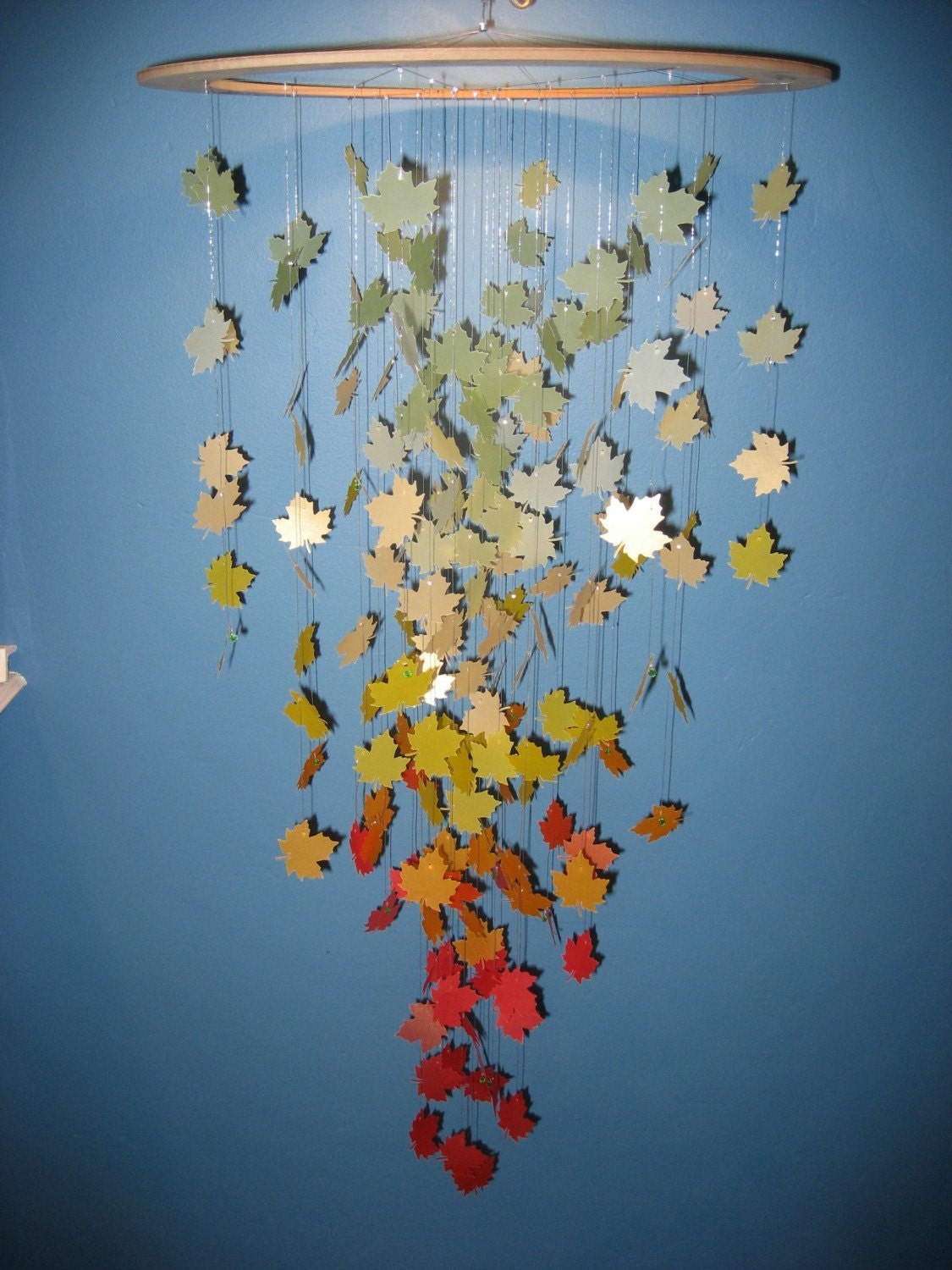Autumn Leaves Paper Chandelier/Mobile-LARGE