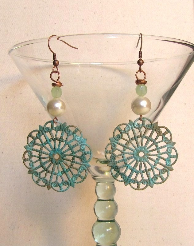 Charleston Gate Earrings by madameteasley on Etsy