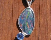 Opal Triplet Pendant with Kyanite