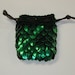 Scalemail Dice Bag Dragonhide Knitted Armor  Elven Ranger small size