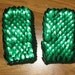 Scale Maille Armor Gauntlets Forest Green Knitted Dragonhide