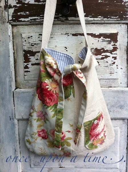 Cotton Tote, Bright Bag, Flowers, Canvas Tote, Retro, Fashion