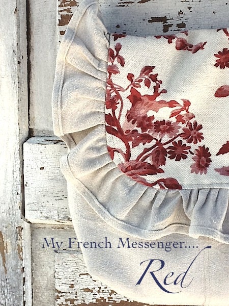RedCanvas Messenger Bag, Floral Canvas, Crossbody, Womens Tote