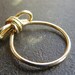 DON'T FORGET. 14 K gold filled wire bow  ring in your size