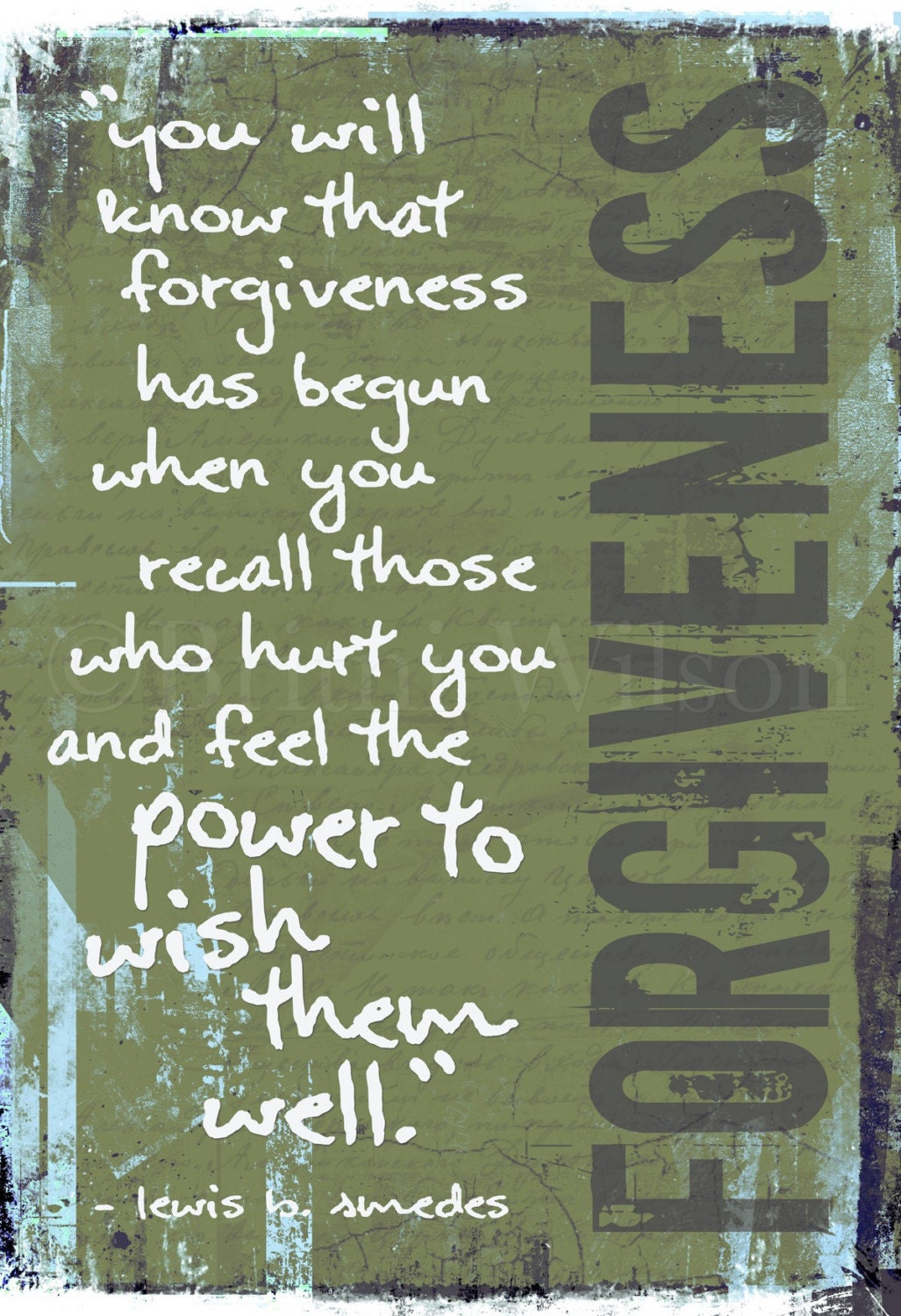 TRUE FORGIVENESS. 10x15 Fine Art Print