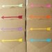 RESERVED Arrow Papercut Note Card Set - Rainbow