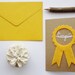 Congrats Ribbon Greeting Card - Paper Cut with Felt