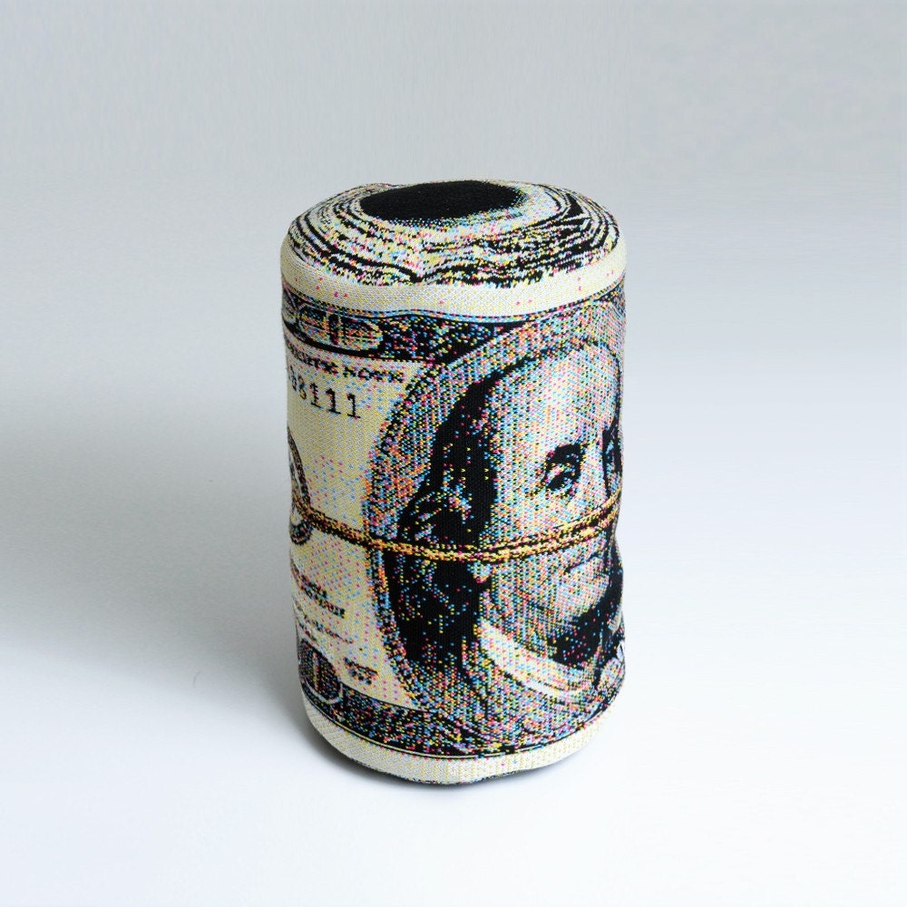 Rolled Banknote Shape Pillow, US dollar