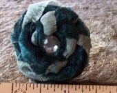 Green Velvet Rose Ring - Free Shipping
