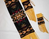 Made to Order - Fringed Pipe Bag Set / Possibles Bag Set / Medicine Bags Wool and Leather