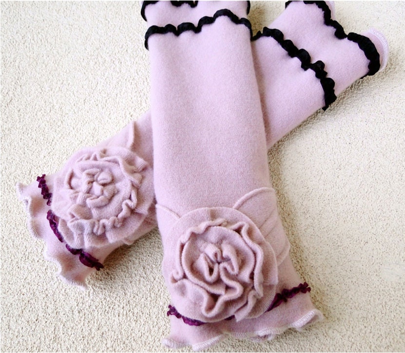 SALE Organic wool arm warmers holiday gift idea