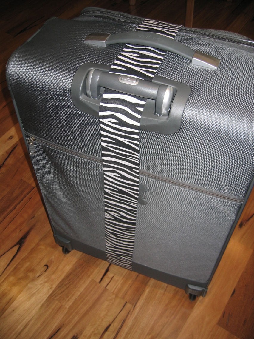 Wild Thing - zebra stripe luggage wrap