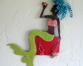 Savannah Mermaid Metal Wall Sculpture