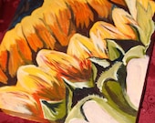 10 inch x 10 inch x 1 inch Sunflower Painting- Sunny Gift