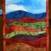 Batik Landscape Mini Art Quilt, 5 x 7"