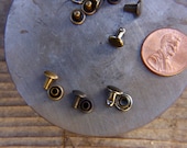 Double Cap Rivets, 3 dozen 6mm rivets Small rivets for jewelry work