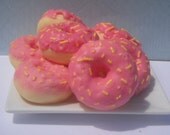 8 Donut Candle Tart Melts Pink Lemonade Scented Soy Wax