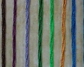 30 Colored Ball Chain Necklaces 24 inch Chain 1.5 mm, with connectors You Pick your colors--
