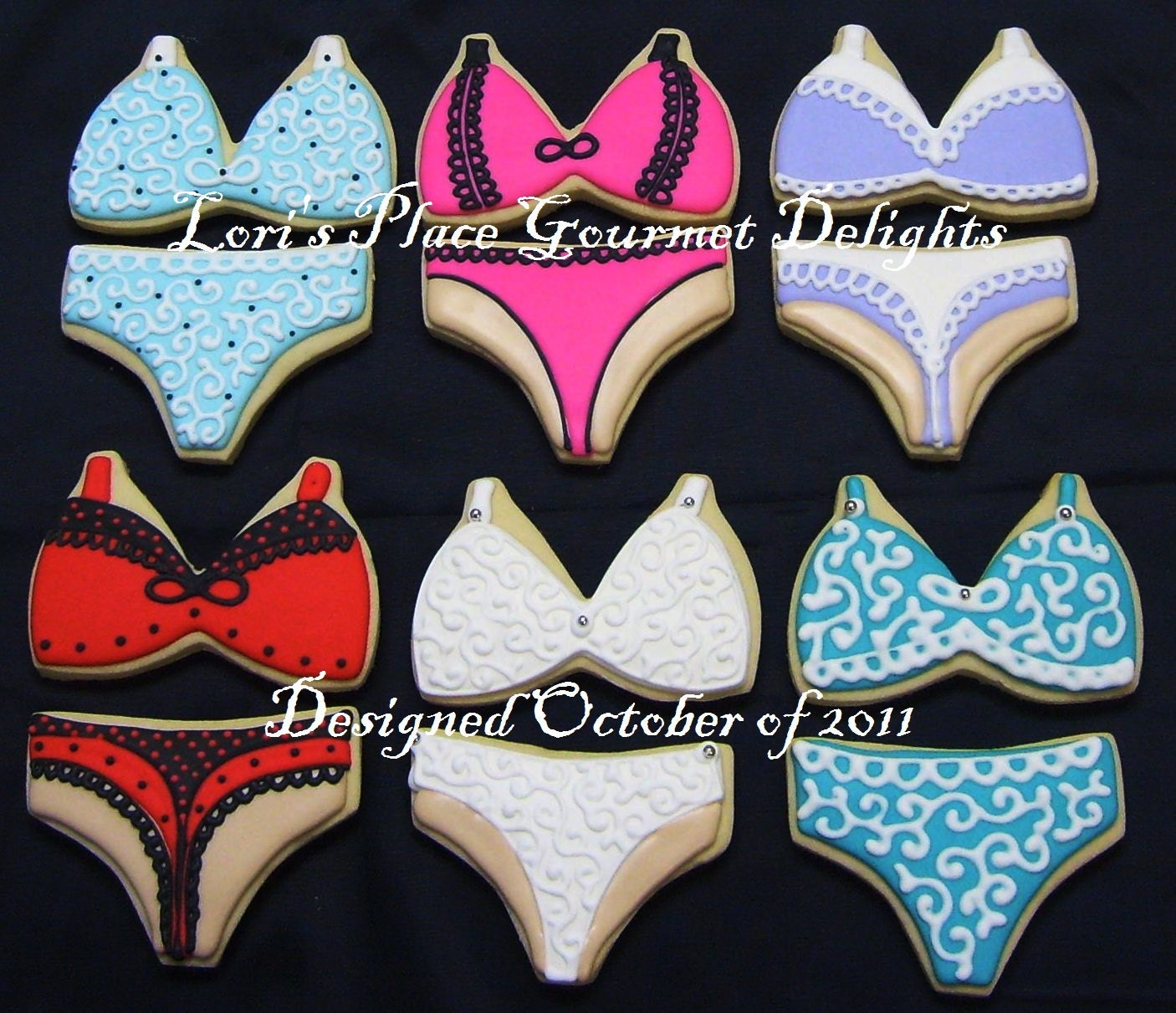 Lingerie Cookies - Bra and Panty Cookies - 6.00  A SET