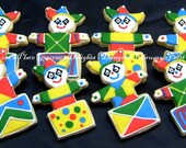 Jack in the Box Decorated Cookies - Jack in the Box Decorated Cookie Favors - Birthday Cookie Favors - 1 Dozen