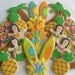 Deluxe Luau Party Cookies - Luau Cookie Favors - 2 Dozen Mix