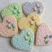 Reserved for Heidi-----ROMANTIC HEART Decorated Cookie Favors - Wedding Heart Cookies - Heart Decorated Cookie Favors -1 dz.