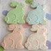 Reserved for Elaine---Bunny Cookies - Easter Cookies - Baby Shower Cookies - 1 Dozen