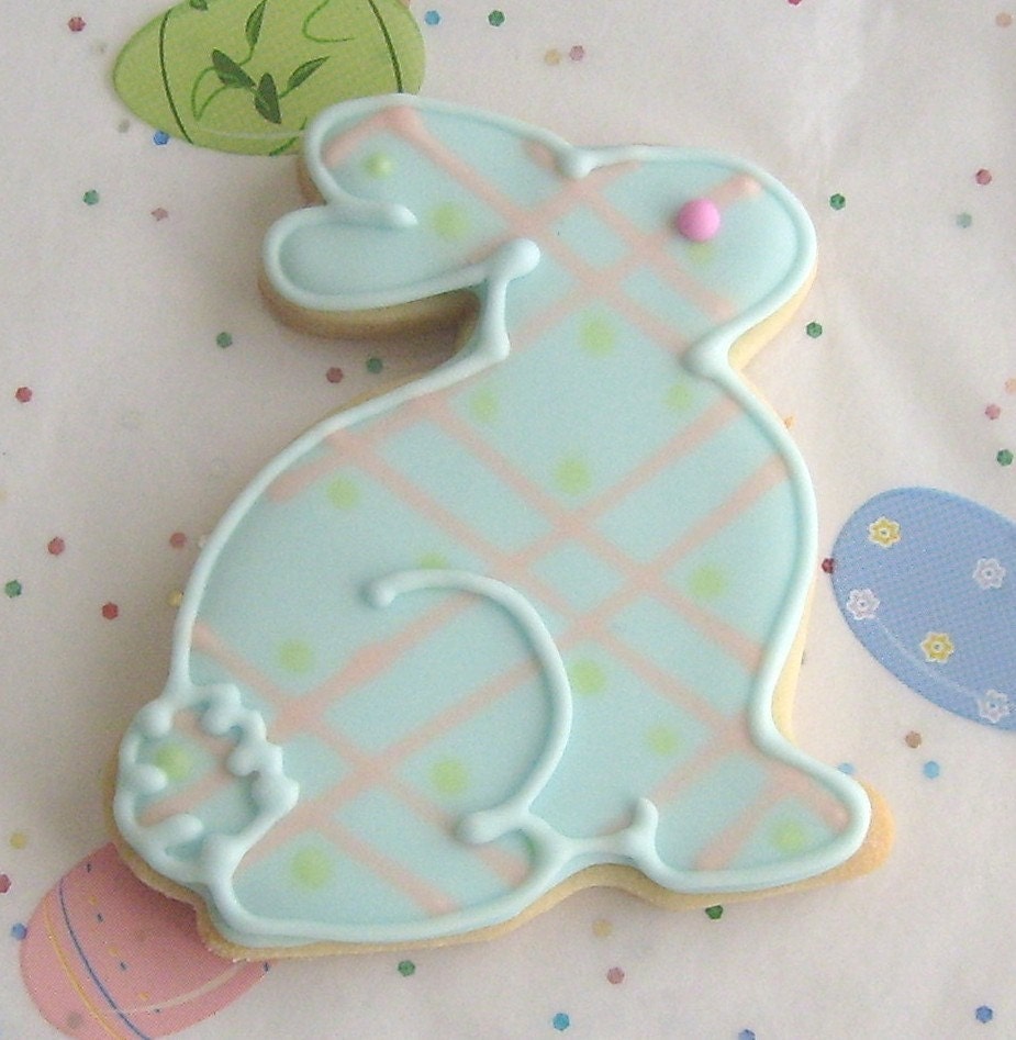 Reserved for Elaine---Bunny Cookies - Easter Cookies - Baby Shower Cookies - 1 Dozen