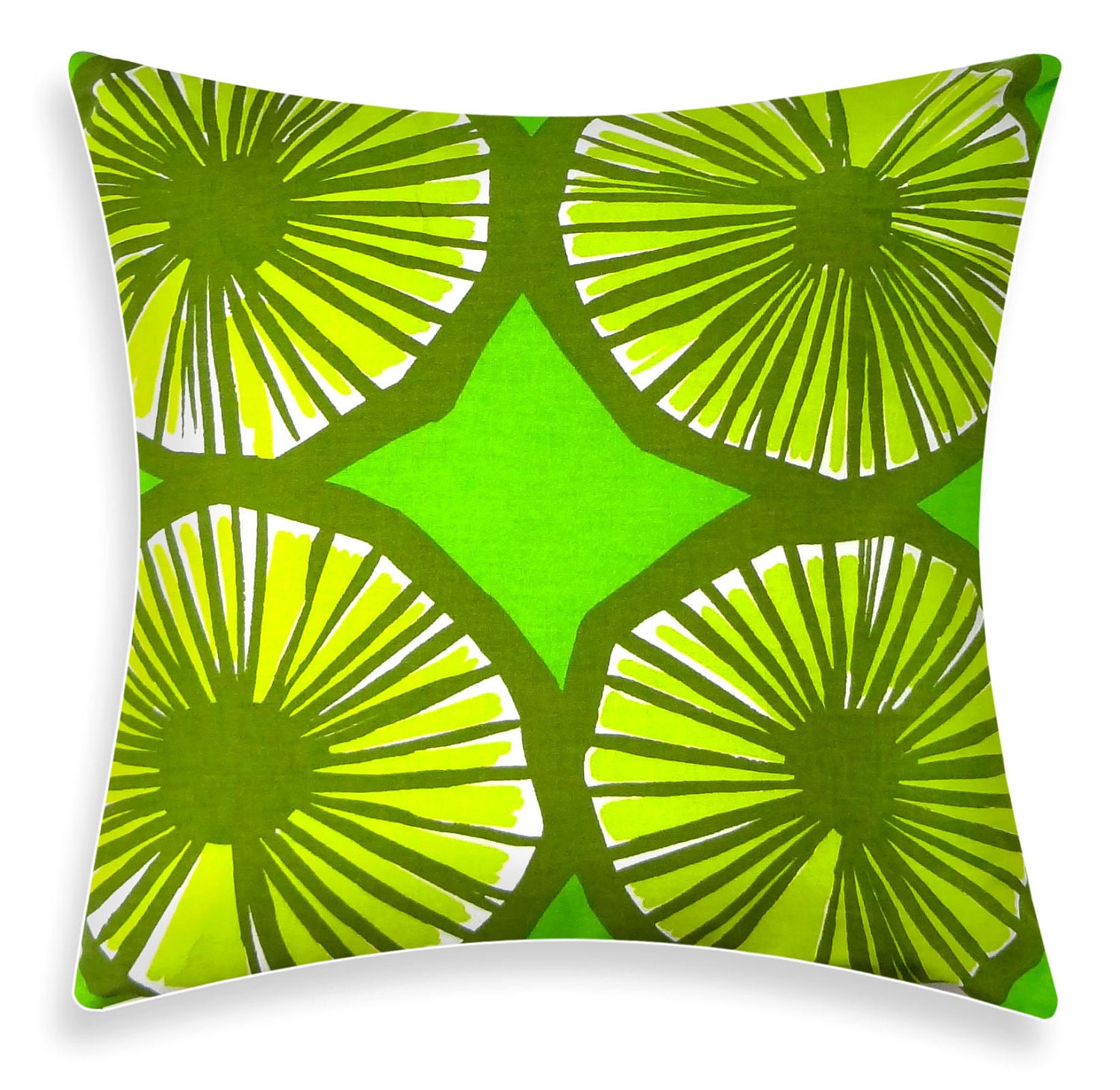 Marimekko Pillow Cover - Applesiini Green