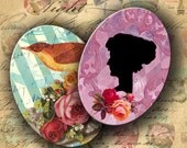 INSTANT DOWNLOAD Digital Collage Sheet Random Ovals from my ATCs 30 mm X 40 mm - DigitalPerfection digital collage sheet 681
