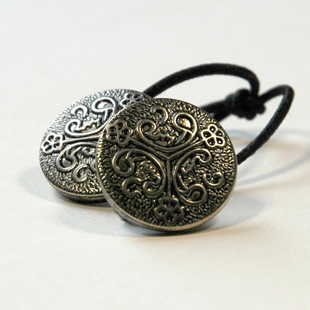Ponytail Holder Hair Accessory - Celtic Knot Motif, Doublet
