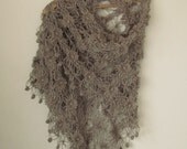 Taupe Mohair Shawl