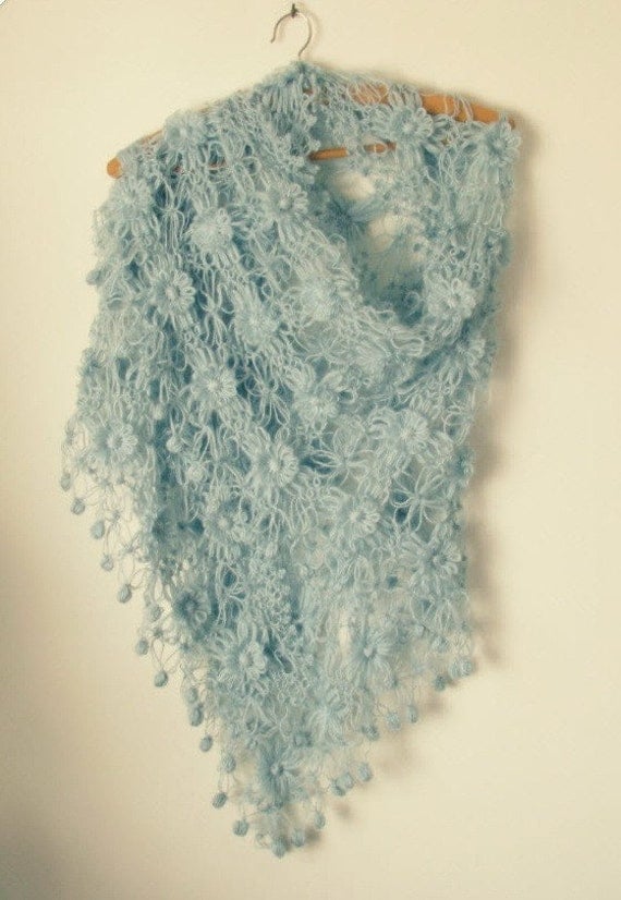 Pale Blue Shawl