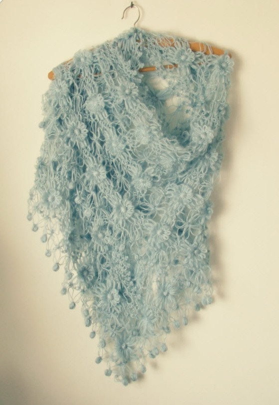 Pale Blue Shawl
