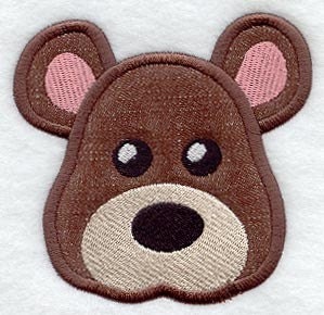Benny Bear (Applique)  embroidered patch , sew or iron on your choice