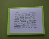 Oregon Words, Single Card, Hello Cupcake