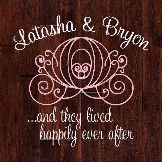Cinderella II Personalized Wedding Monogram Dance Floor Decal Il_570xn