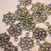 125 Silver Snowflake Winter Charm Pendants RESERVED FOR REBKOT