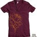 Unisex - LOTUS FLOWER Deep V-Neck american apparel T Shirt XS S M L (11 Colors Available)
