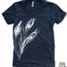 Womens Peacock FEATHERS T Shirt american apparel S M L XL (17 Color Options)