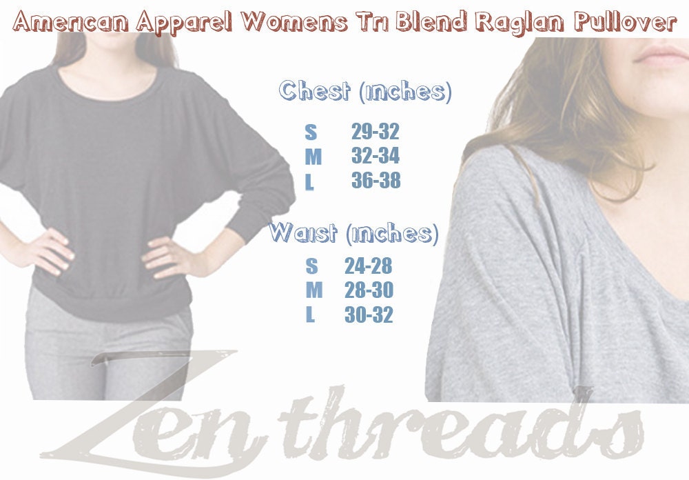 Womens OCTOPUS Tri-Blend Pullover - american apparel S M L (6 Color Options)