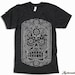 Unisex DAY Of The DEAD Tri Blend V Neck T Shirt american apparel XS  S  M  L (3 Color Options)