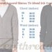 Unisex BEES Tri-Blend Coffee Cardigan - American apparel XS S M L