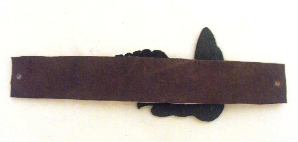 30% OFF SALE Leather bracelet with orange butterfly SALE