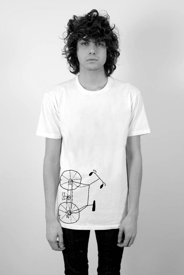 Free Bike Rides Men's Perfect Fit T Shirt T- Shirt Graphic Tee Ringspun Super Soft 100 Percent Cotton Fitted Crew Neck Top Knit White