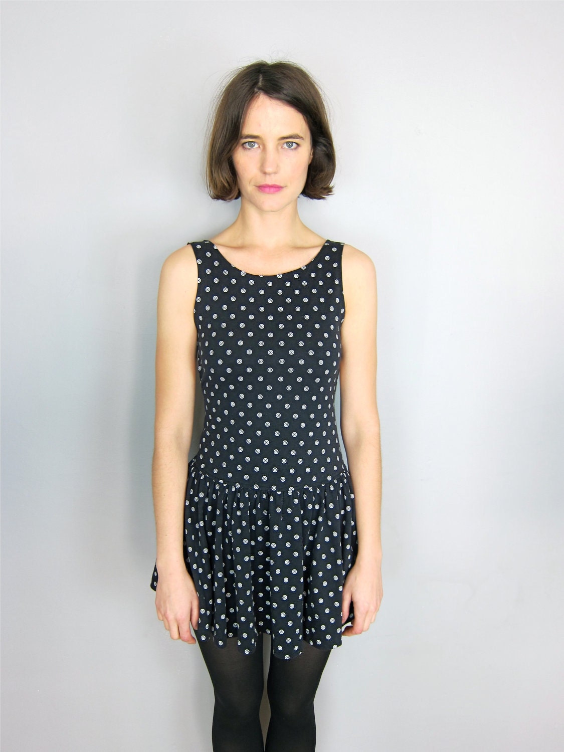 The Cutest Little Black & White 80's Dress