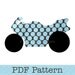 Road Bike Applique Template, Motorbike Template, Transport, DIY, Children, PDF Pattern by Angel Lea Designs